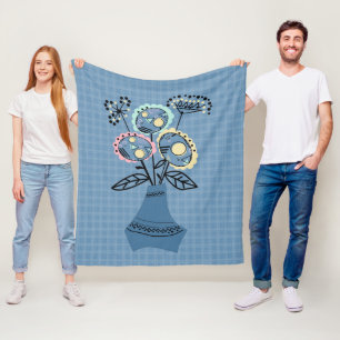 Cobertor De Velo Enchimento, flores em vaso