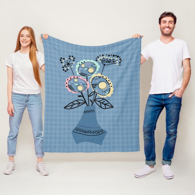 Cobertor De Velo Enchimento, flores em vaso (In Situ)