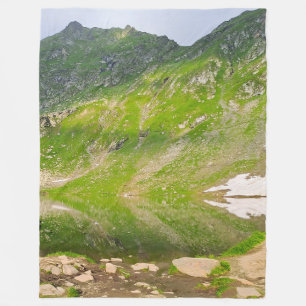 Cobertor De Velo Encosta da Montanha do Lago Balea – Impressão Alpi