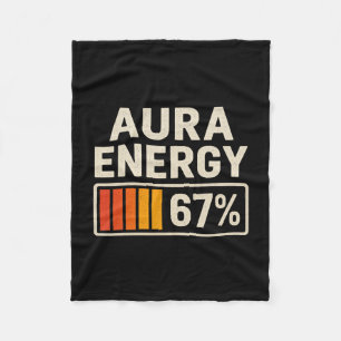 Cobertor De Velo Energia Aura 67 Meme Divertido Gíria Gen Alpha Ret