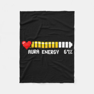 Cobertor De Velo Energia Aura 67 Porcento Meme Gamer Jogo de Vídeo