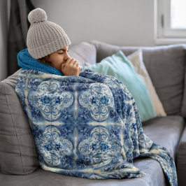 Cobertor De Velo Enfeite de Arte Floral Elegante Vintage Holandês D