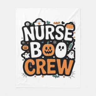 Cobertor De Velo Enfermeira Boo Crew Halloween Healthcare Hero Spoo