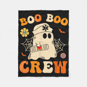 Cobertor De Velo Enfermeira de Boo Camisa Fantasma Retro Halloween