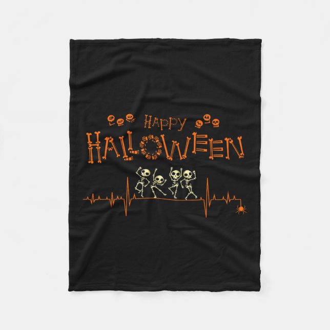 Cobertor De Velo Enfermeira do Doutor Feliz Halloween (Frente)