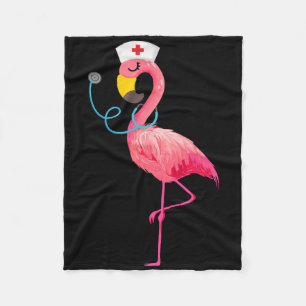Cobertor De Velo Enfermeira Flamingo - Enfermagem Enfermeira Encant