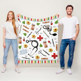 Cobertor De Velo Enfermeira Fleece Blanket