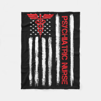 Cobertor De Velo Enfermeira Psiquiátrica Bandeira Americana Rn Saúd