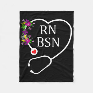 Cobertor De Velo Enfermeira Registrada Rn Bsn Enfermagem Estetoscóp