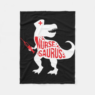 Cobertor De Velo Enfermeira Saurus Impressão