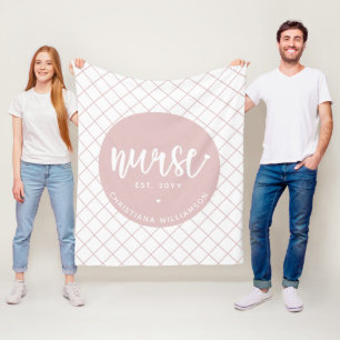 Cobertor De Velo Enfermeiro Personalizado Elegante de Graduação RN