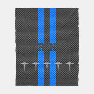 Cobertor De Velo Enfermeiro Registrado RN Silver Caduceus