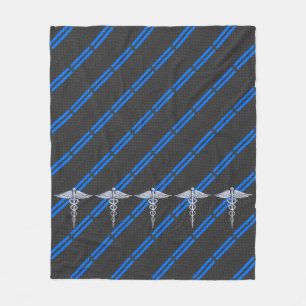 Cobertor De Velo Enfermeiro Registrado RN Silver Caduceus