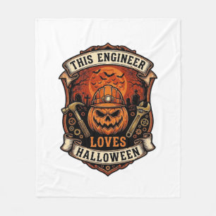 Cobertor De Velo Engenheiro Ama Abóbora de Halloween Capacete Marte