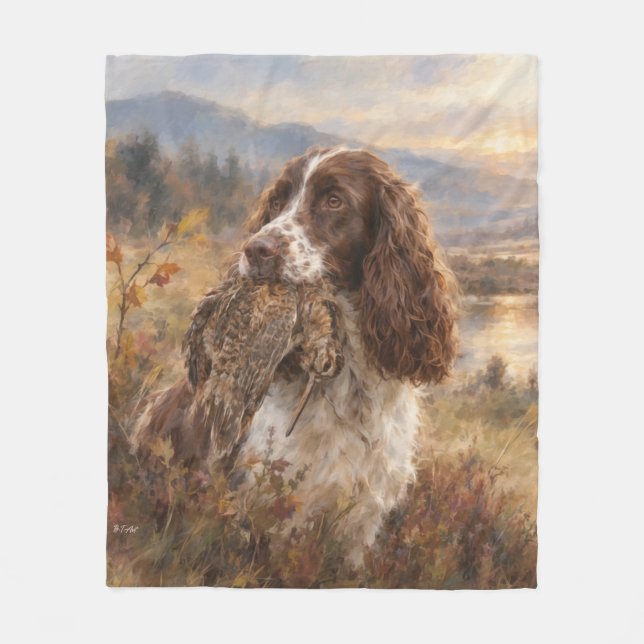 Cobertor De Velo English Springer Spaniel  (Frente)