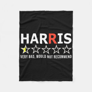 Cobertor De Velo Engraçada Kamala Harris Muito D Não Recomendaria V