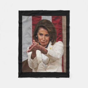 Cobertor De Velo Engraçada Nancy Pelosi Relembra-Se Contra Tumor