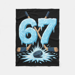 Cobertor De Velo Engraçado 67 Hockey Seis Sete Amante de Gotejament