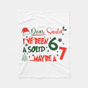 Cobertor De Velo Engraçado 67 Seis Sete Querido Papai Noel Eu Fui U