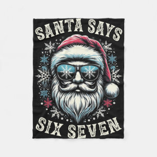 Cobertor De Velo Engraçado 6-7 Meme Natal Papai Noel Seis Sete 67 X