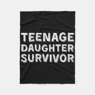 Cobertor De Velo Engraçado Adolescente Sobrevivente Humor Pais Mães