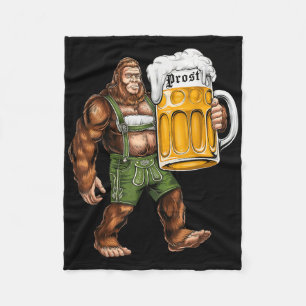 Cobertor De Velo Engraçado alemão Bigfoot Sasquatch Lederhose