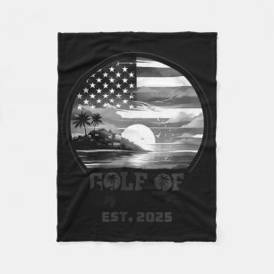 Cobertor De Velo Engraçado América Americana Shirt Golfo Dos Eua Am