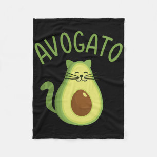 Cobertor De Velo Engraçado Avogato Cat Para Avocado Lover E Cinco D