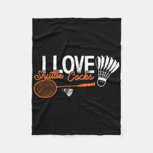 Cobertor De Velo Engraçado Badminton Humor Smash Shuttle Birdie Esp