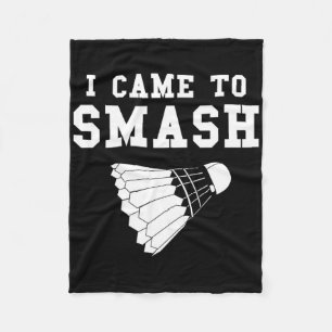 Cobertor De Velo Engraçado Badminton Humor Smash Shuttle Citação