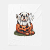 Engraçado Buldogue Fantasma Boo Halloween Mulheres
