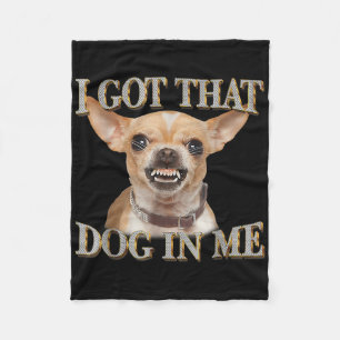 Cobertor De Velo Engraçado Cachorro Chihuahua Amantes Eu Tenho Aque