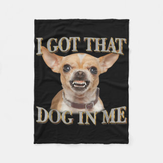 Cobertor De Velo Engraçado Cachorro Chihuahua Amantes Eu Tenho Aque