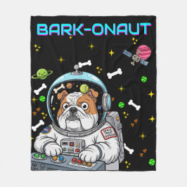 Cobertor De Velo Engraçado Cachorro Espacial "Barkonaut" Amêijoa Ga