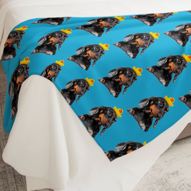 Cobertor De Velo Engraçado Cara de Cachorro Personalizado (Funny Personalized Dog Face Fleece Blanket
)