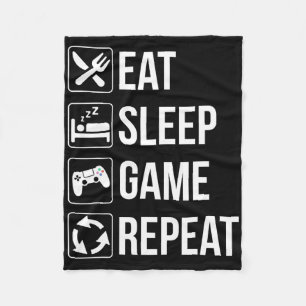 Cobertor De Velo Engraçado Comer Jogo De Sono Repetir Para Videos g