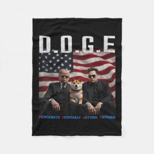 Cobertor De Velo Engraçado D.o.g. e Doge Democrats Oficialmente Obt
