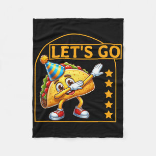 Cobertor De Velo Engraçado Dabbing Taco Vamos Go Taco Party Humor T