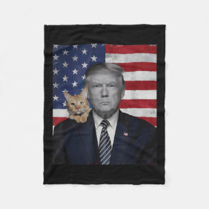 Cobertor De Velo Engraçado Donald Trump E A Bandeira Política Dos E