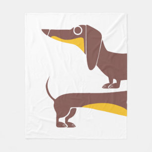 Cobertor De Velo Engraçado e fofo dachshund para os pais de cães lo