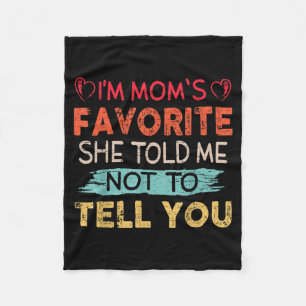 Cobertor De Velo Engraçado Eu Sou o Filho Favorito da Mamãe Nora Fa