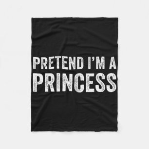 Cobertor De Velo Engraçado Fácil Fingir que sou uma princesa festei