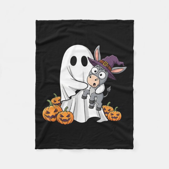 Cobertor De Velo Engraçado Fantasma Pumpkin Halloween Crianças Meni (Frente)