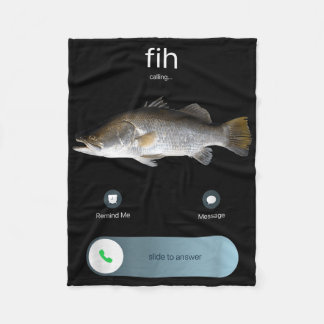 Cobertor De Velo Engraçado Fih Chamar, Fih Chamar Memória, Fih Fis