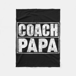 Cobertor De Velo Engraçado Futebol de Futebol treinador Papá Padre