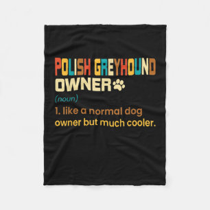 Cobertor De Velo Engraçado Galgo Polonês Vintage Retro Cachorro M