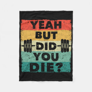 Cobertor De Velo Engraçado Gym Trabalhando Humor Motivação Sim Mas