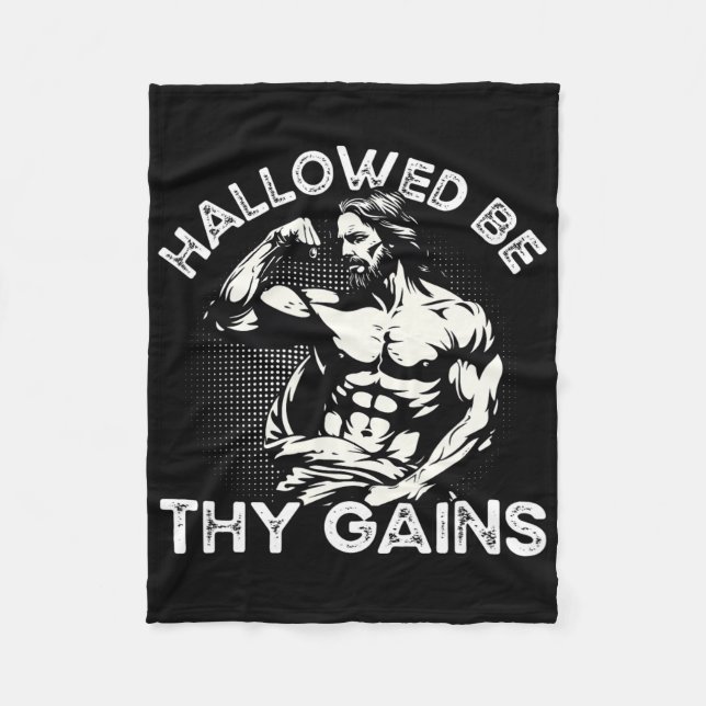 Cobertor De Velo Engraçado Gym Workout Malhação De Construção De Po (Frente)