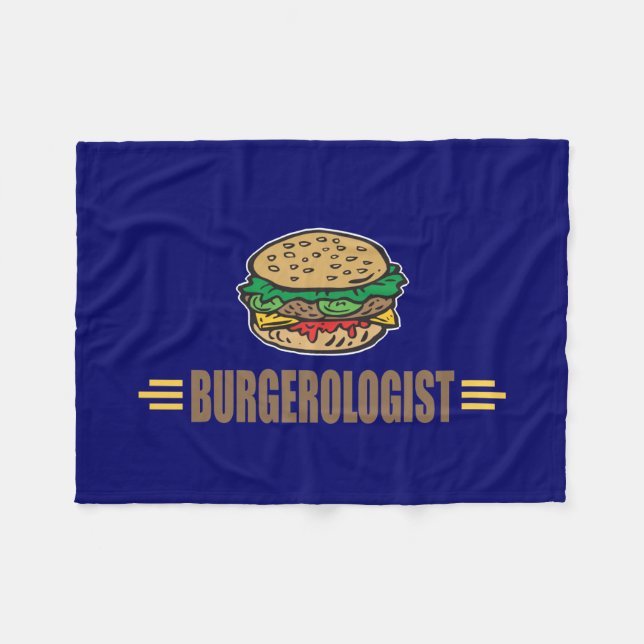 Cobertor De Velo Engraçado Hamburger Cheeseburger Quente (Frente (Horizontal))