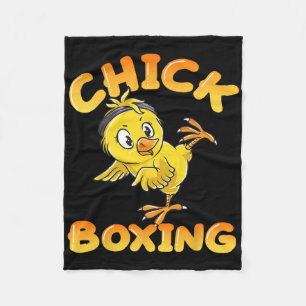 Cobertor De Velo Engraçado Kickboxing Lutando Garota Bonita Boxando